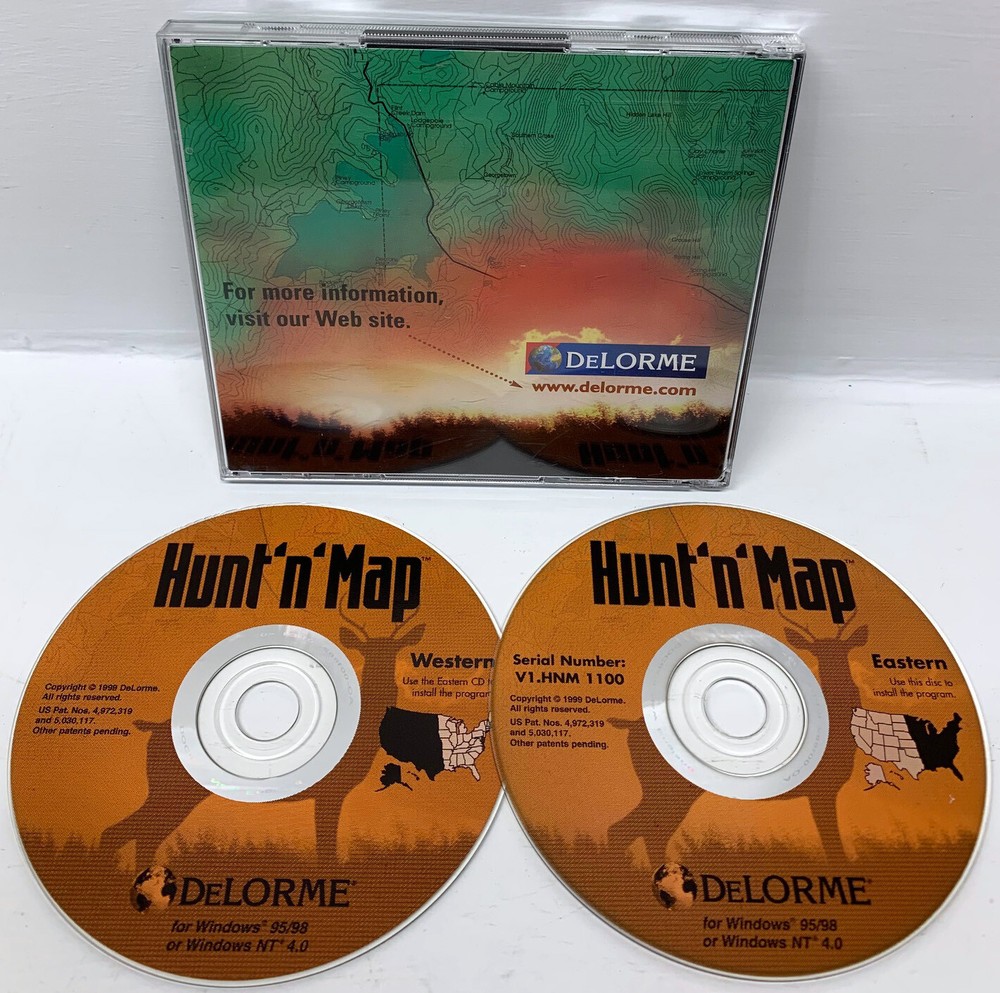 DeLorme Hunt 'n' Map Hunting plan software Genuine!