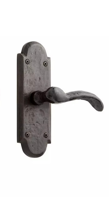 Signature Hardware Duncan Ornate Solid Brass Dummy Set Light Hand - Dark Bronze
