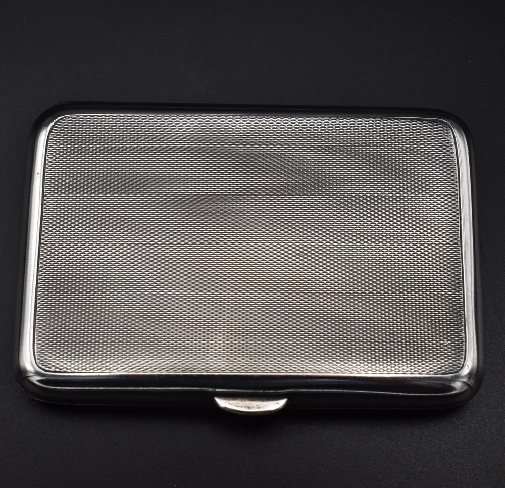 Antique Asprey Solid Silver Cigarette Case Ladies 1942