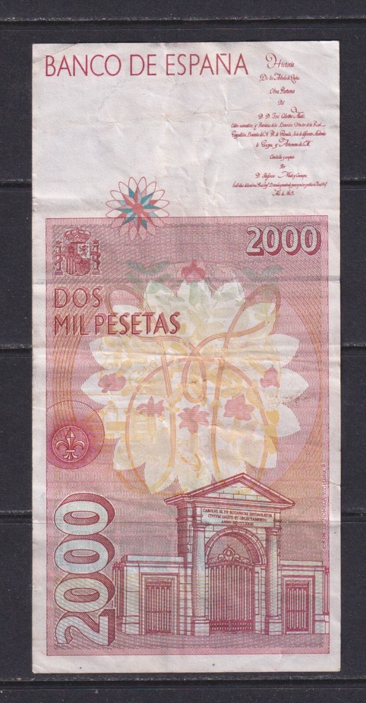SPAIN - 1992 2000 Pesetas Circulated Banknote