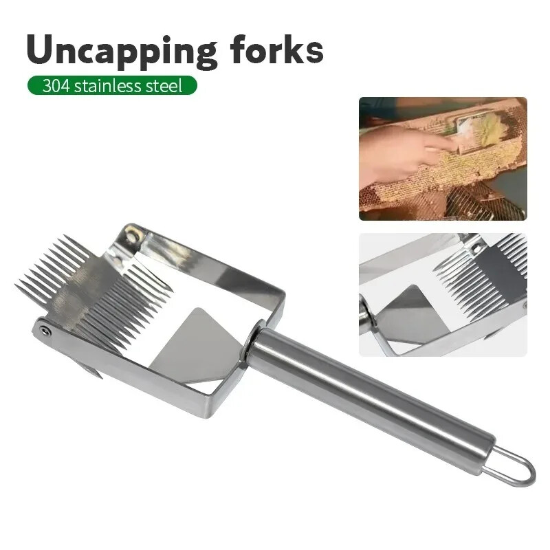 1PC Beekeeping Knife Stainless Steel Bee Hive Uncapping Fork Scraper Shovel