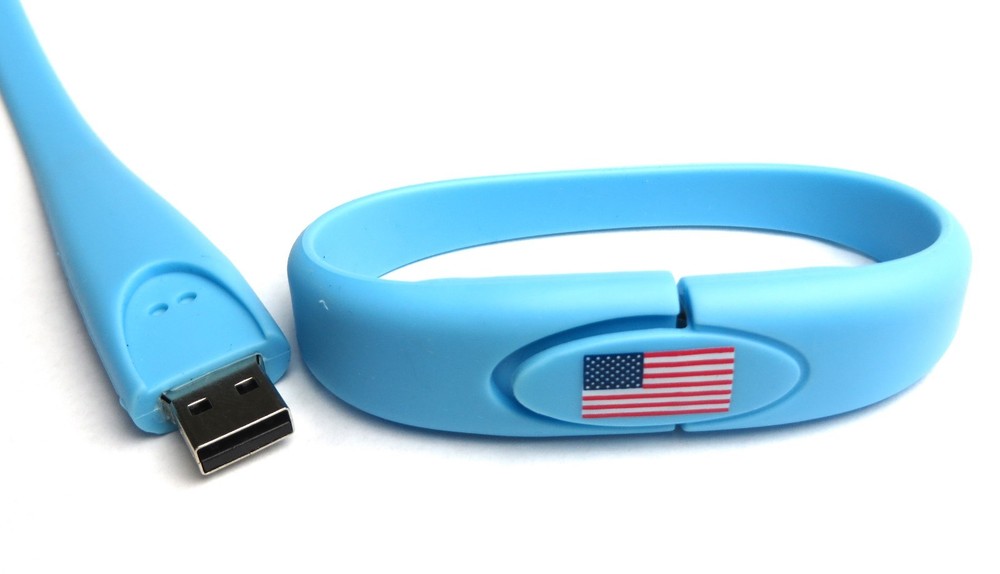 4 GB USB Flash Drive Flag  Blue