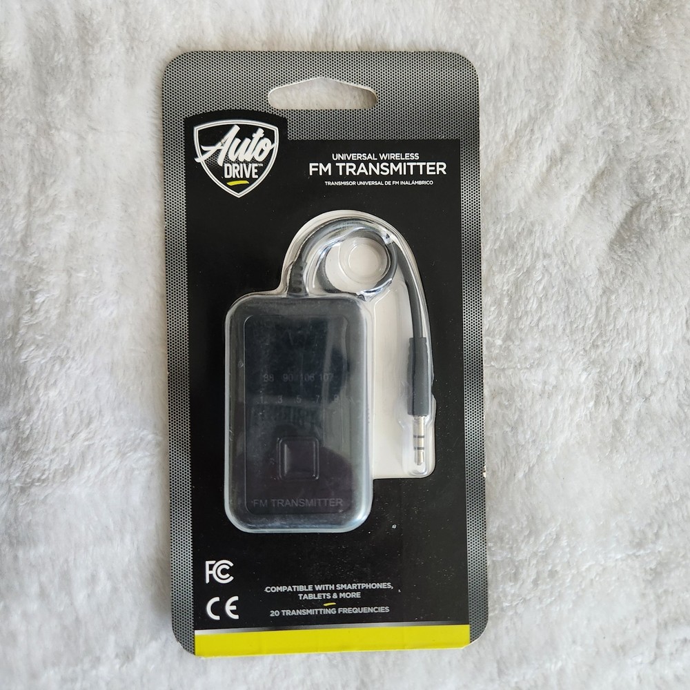NEW - AUTO DRIVE Wireless FM Transmitter for cars - smartphones & tablets