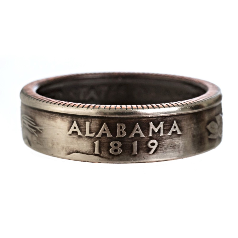 Alabama Coin Ring - Handmade Ring