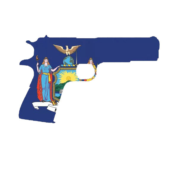 New York Flag 1911 Sticker Decal