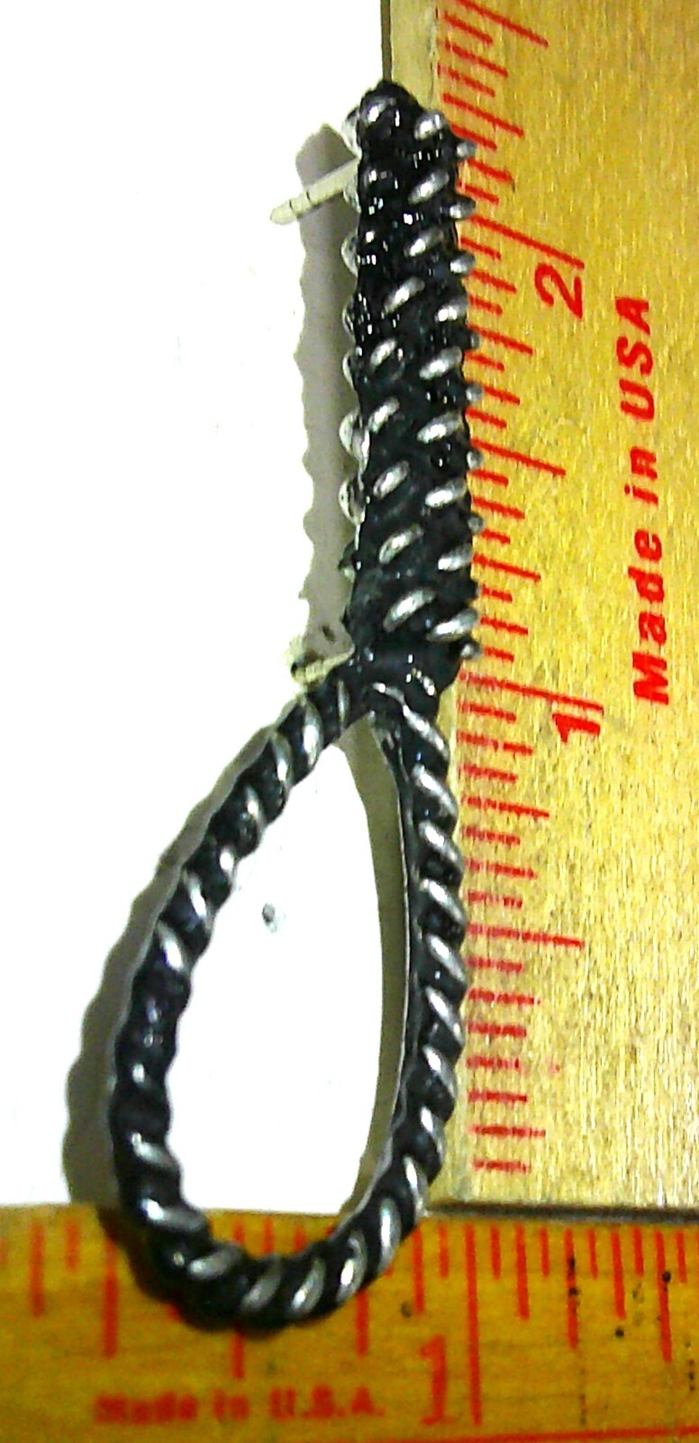 hangman noose pin vintage collectible old biker vest pinback Western memorabilia