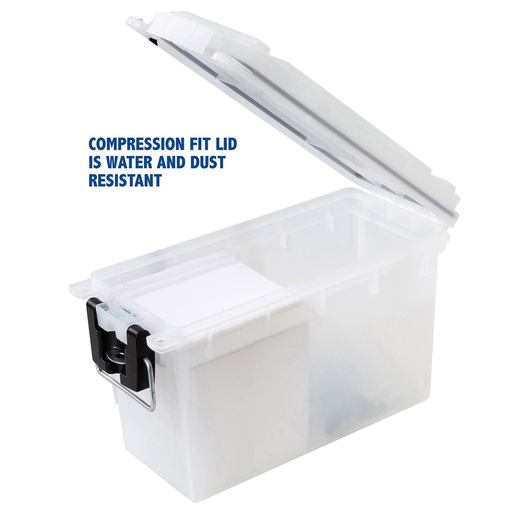 Sheffield 12635 Ammo Storage Box, Stackable .30 Cal Standard Single, Frost