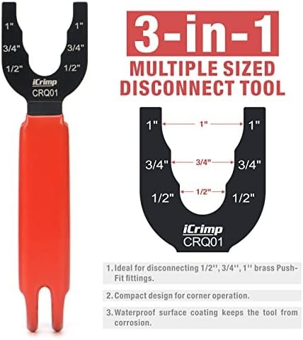 Push fit plumbing disconnect tool
