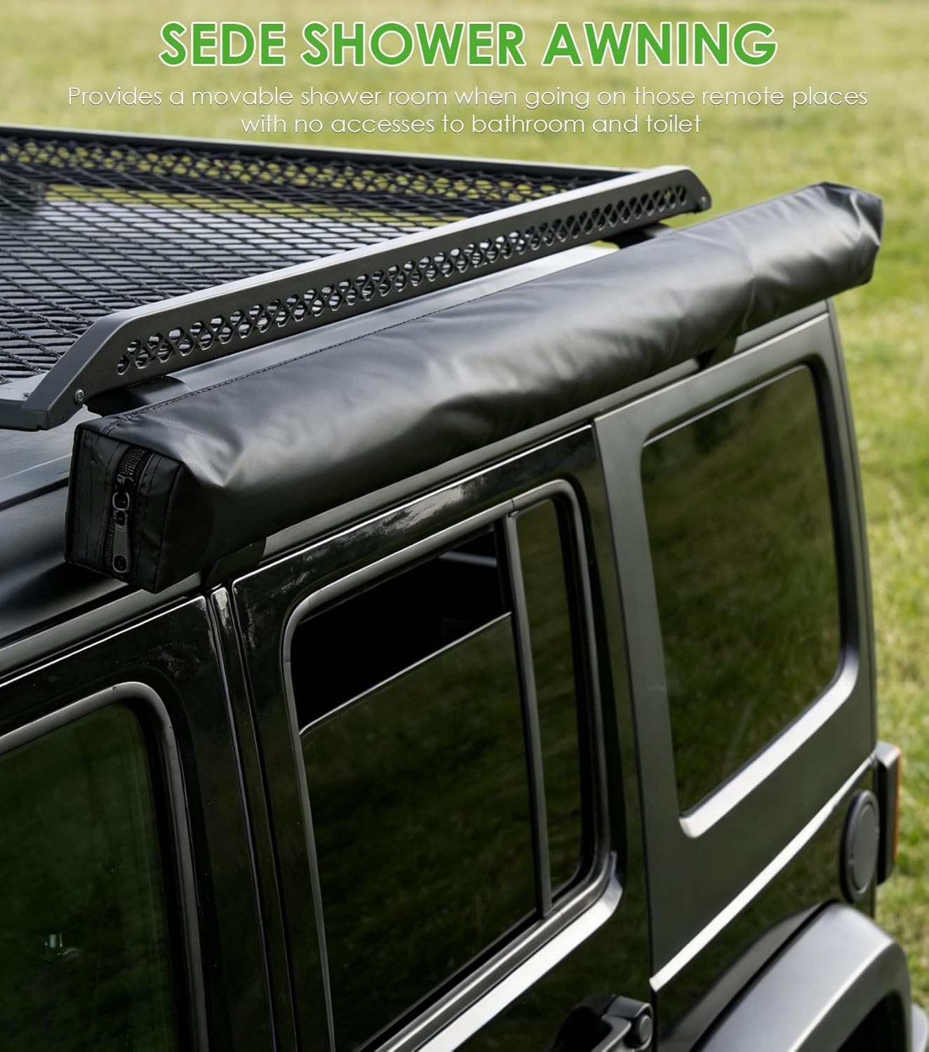 Awning Shower Tent Car Side Shower Room Privacy Shelter Restroom for Overland