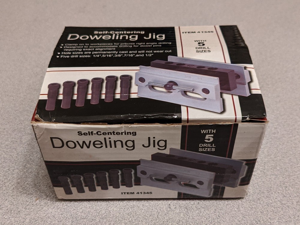 Self Centering Doweling Jig ~ 41345 ~ Precise Drilling Guide ~ Dowel Clamp Tool