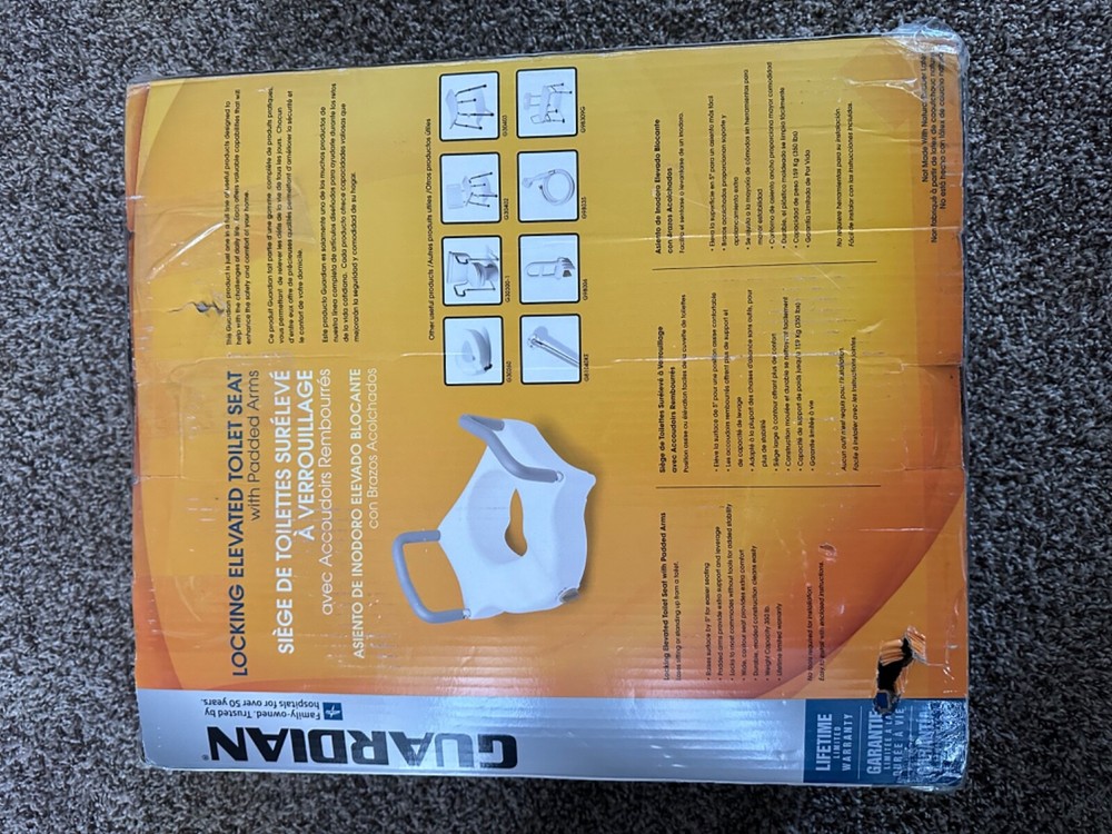 Guardian Locking Elevated Toilet Seat