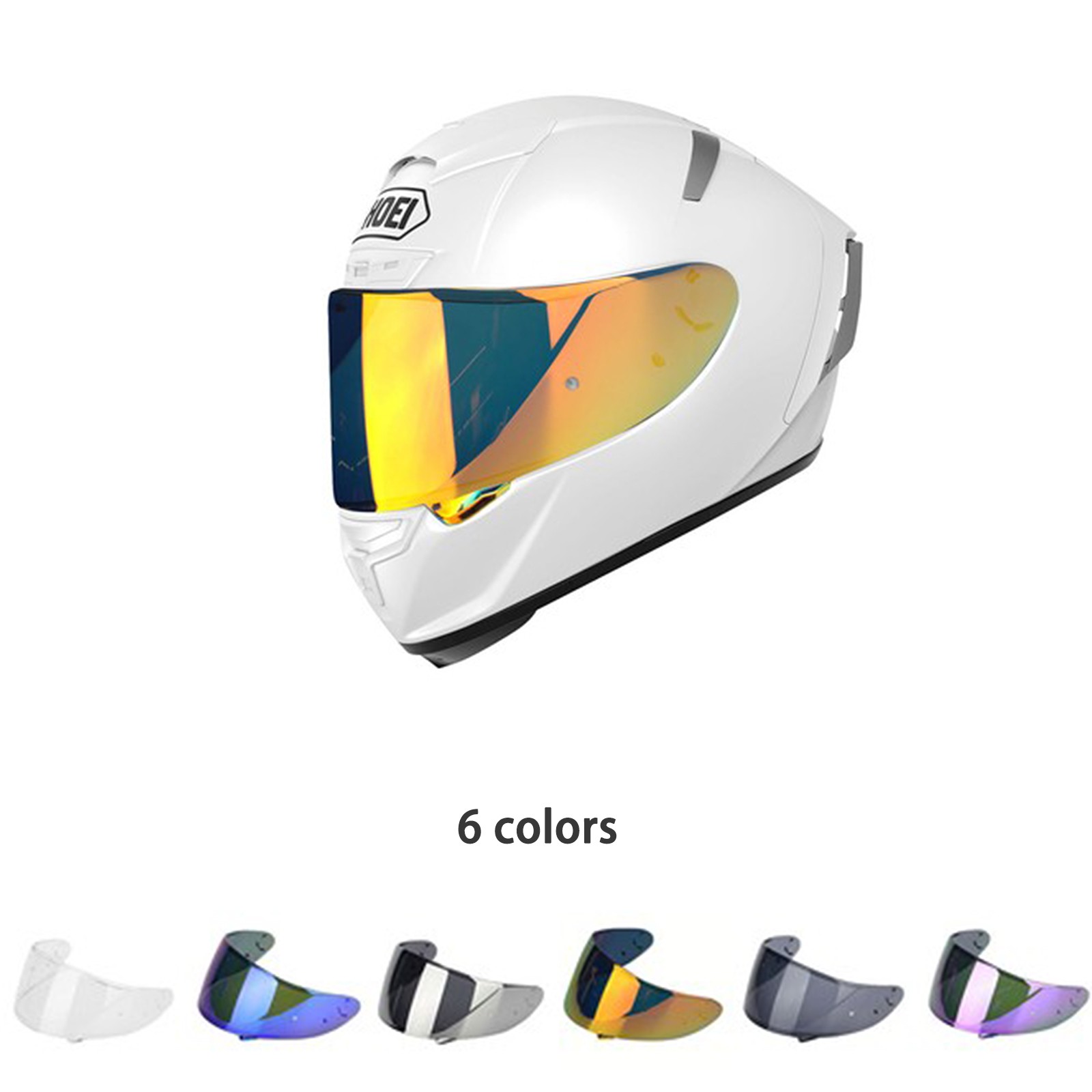 Motorcycle Helmet Windshield Visor For Shoei X14 RF-1200 CWR-1RF-SR X-Spirit Z7