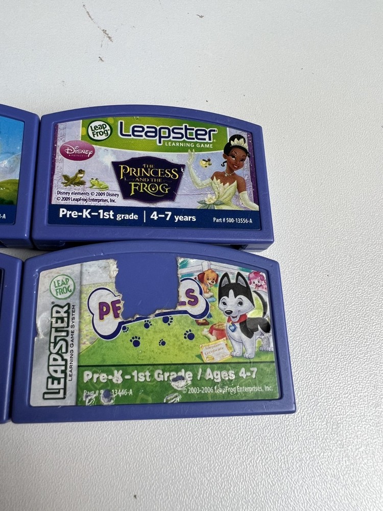 Leapster Learning System Bundle – 4 Games – Fully Tested