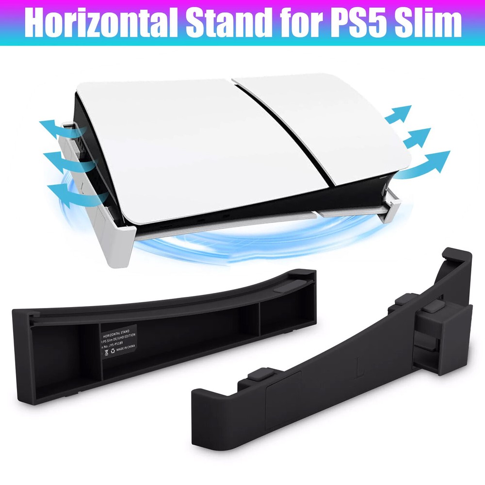Horizontal Stand Space Saving Display Holder for PS5 Slim Disc / Digital Edition