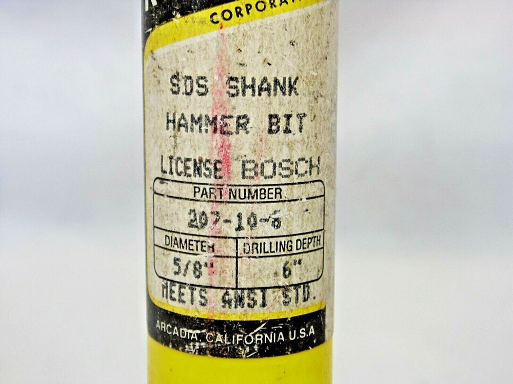 Relton SDS Shank Hammer Bit 207-10-8