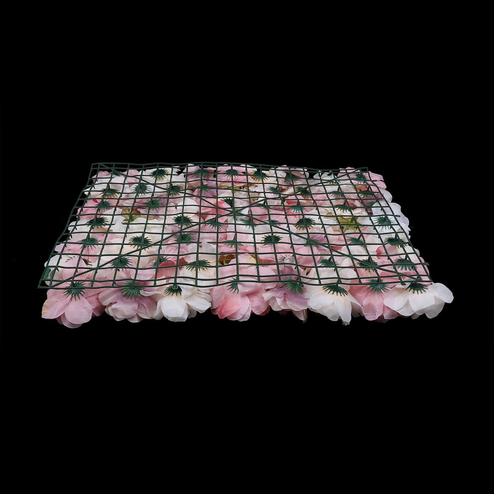 12pcs Artificial Flower Wall Panel SPlastic Wedding Backdrop Decor 16''x24''