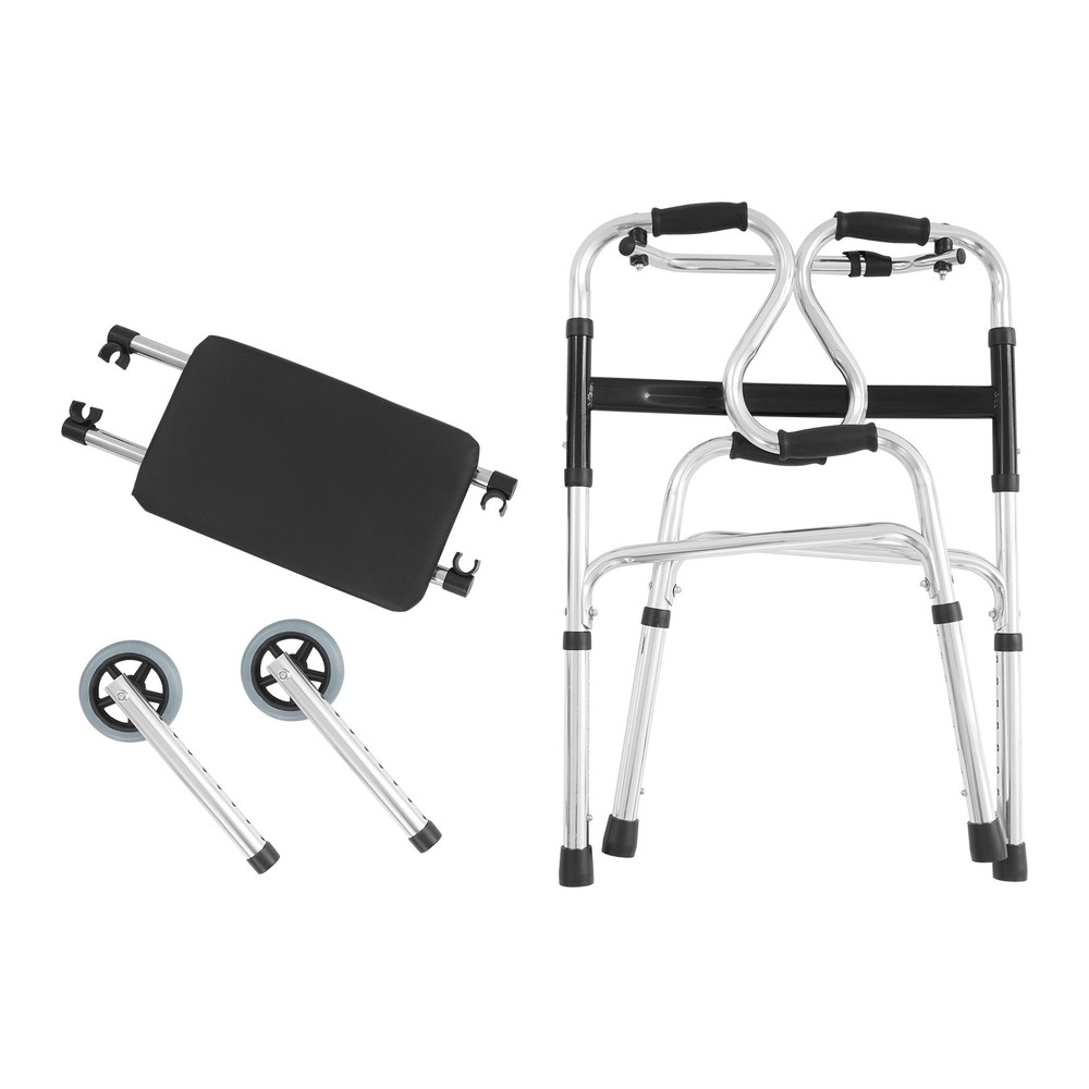 Adjustable Walker With Wheels Foldable Walker For Seniors Stand Up Walker
