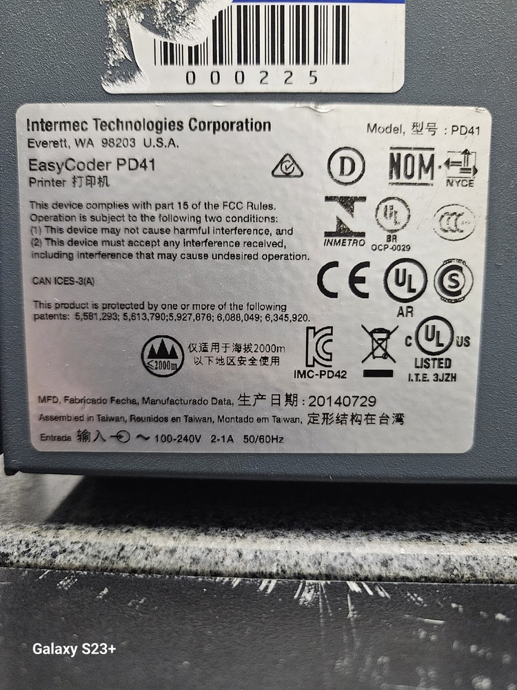 Intermec EasyCoder PD41 Label Printer