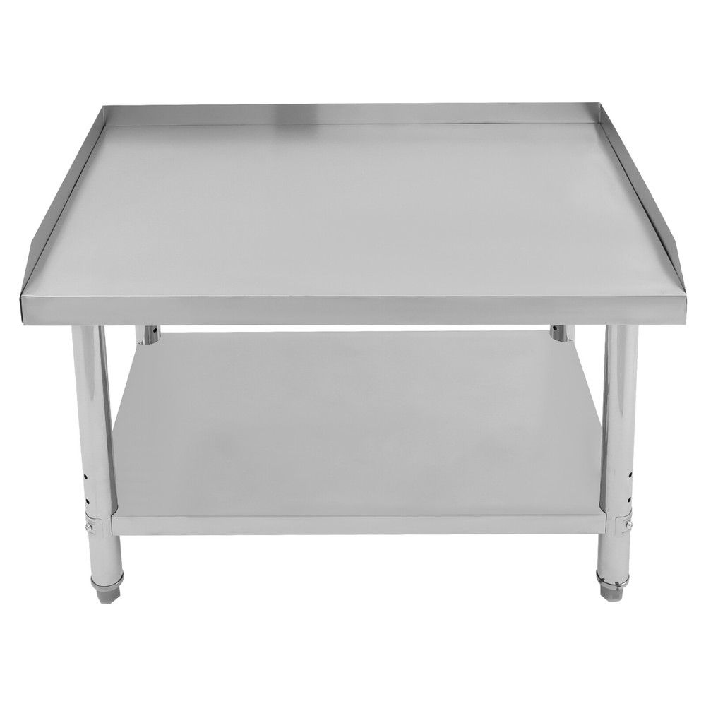 Commercial Work Table with Backsplash Sidesplash Prep Table for Kitchen Storage