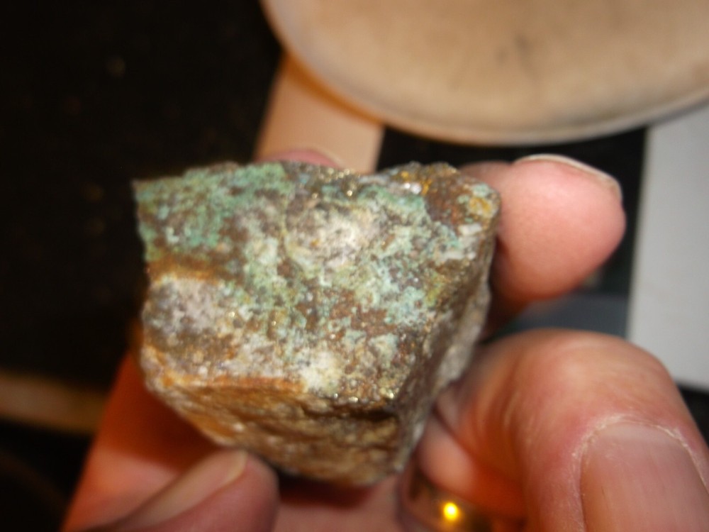 Gold, silver, copper, 69 grams samples ,ore high grade .