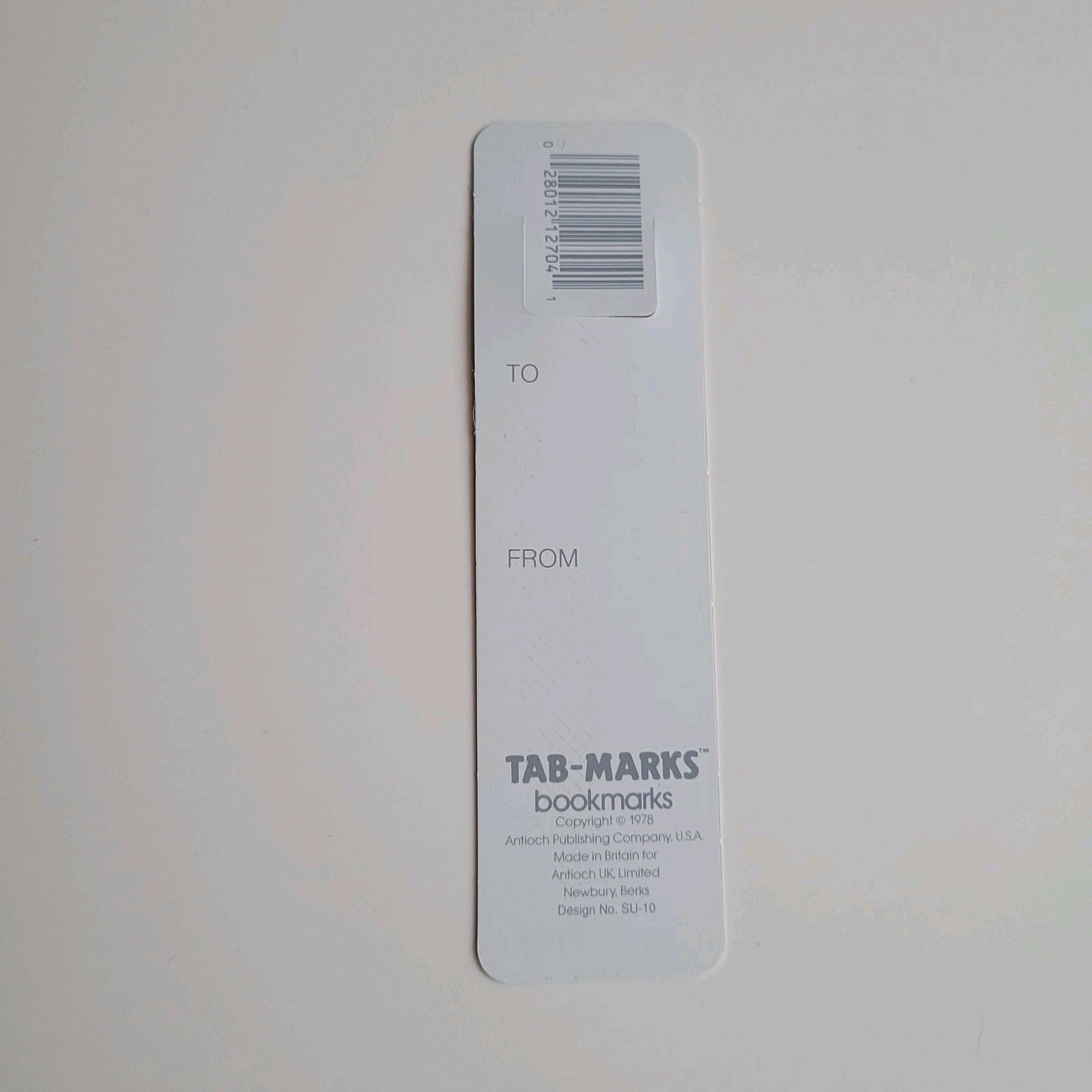 Vintage 70s Black Cat Book Stack Tab-Marks Kitty Bookmark 1978 80s Britain SU-10