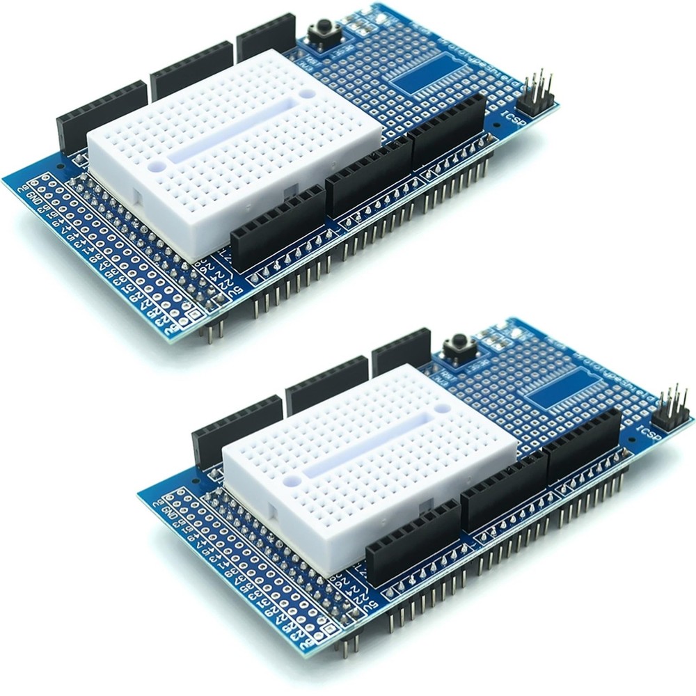 ProtoShield Prototype Expansion Board Breadboard for Arduino Mega 2 PCS Kit