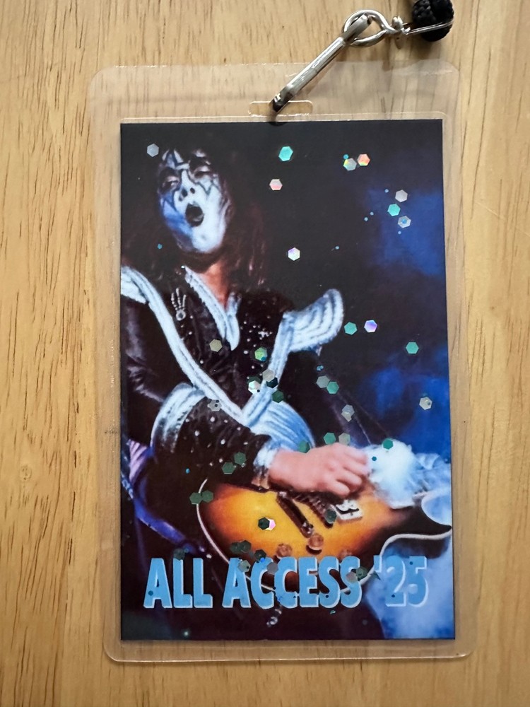 Kiss Ace Frehley Authentic All Access 2025 Last Ace Pass made.