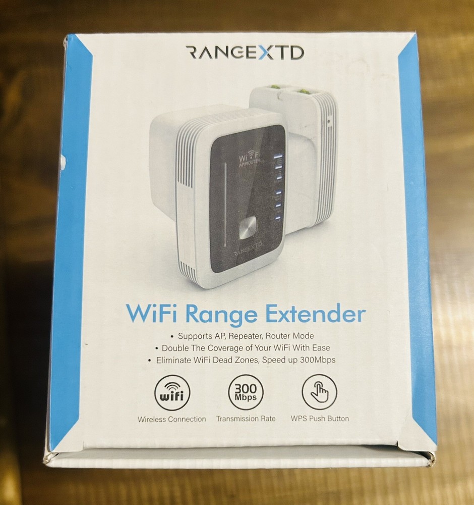 Range XTD WiFi Range Extender 300 Mbps AP/Router WPS Button RangeXTD