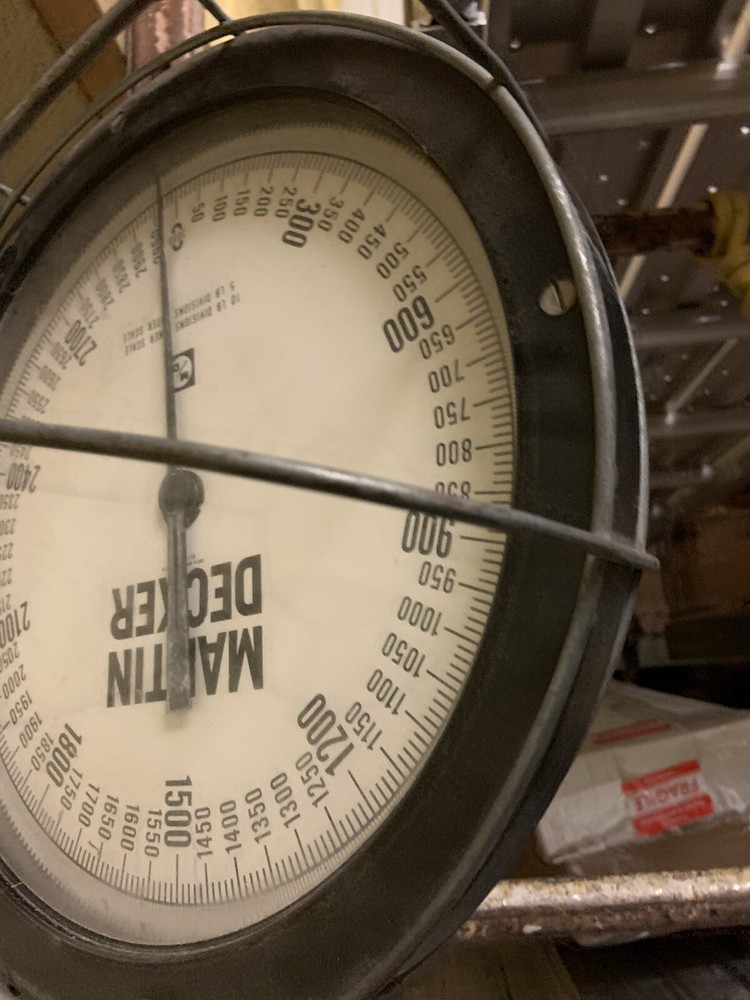 MARTIN DECKER 3000 LB. SCALE GAUGE MODEL STEAMPUNK