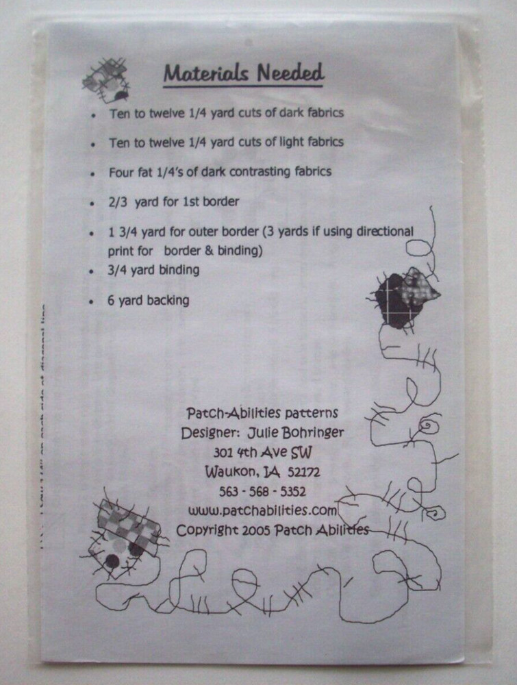 Dream Star pieced block quilt pattern *F