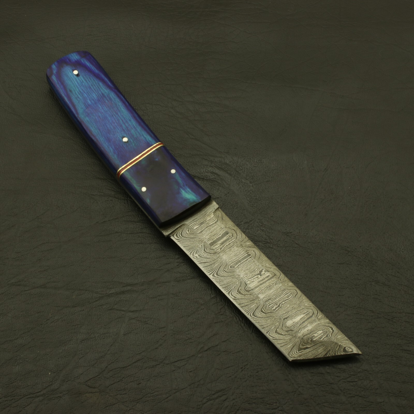 Damascus Tanto Knife Handmade Damascus Steel Hunting Knife Full Tang with Sheath