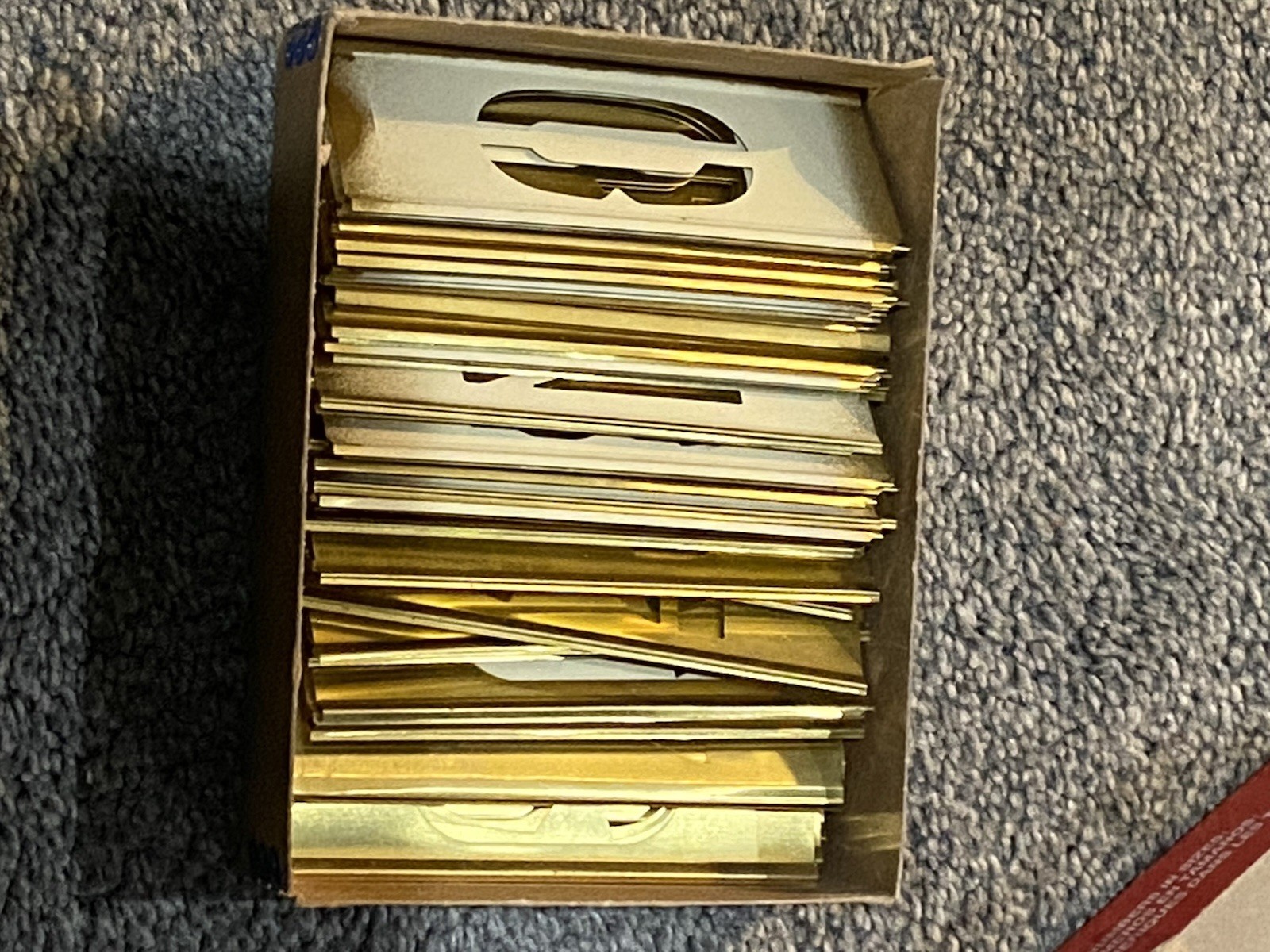 CH Hanson 69 pc Reusable Brass Interlocking Stencils Numbers and Letters
