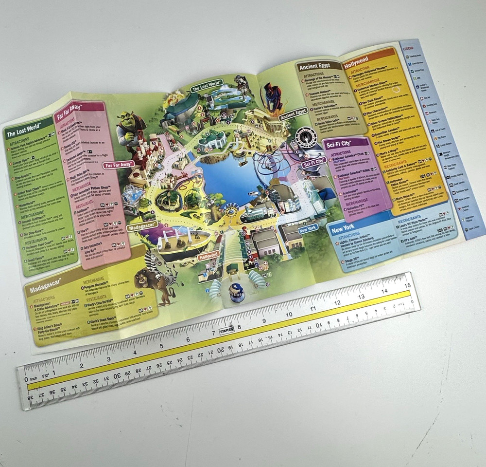 Universal Studios Singapore - Jan 2011 STUDIO GUIDE MAP - Soft Opening