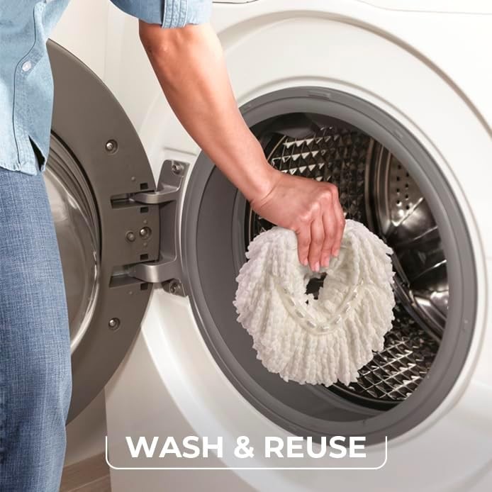 EasyWring Spin Mop Microfiber Refill, White Packaging May Vary