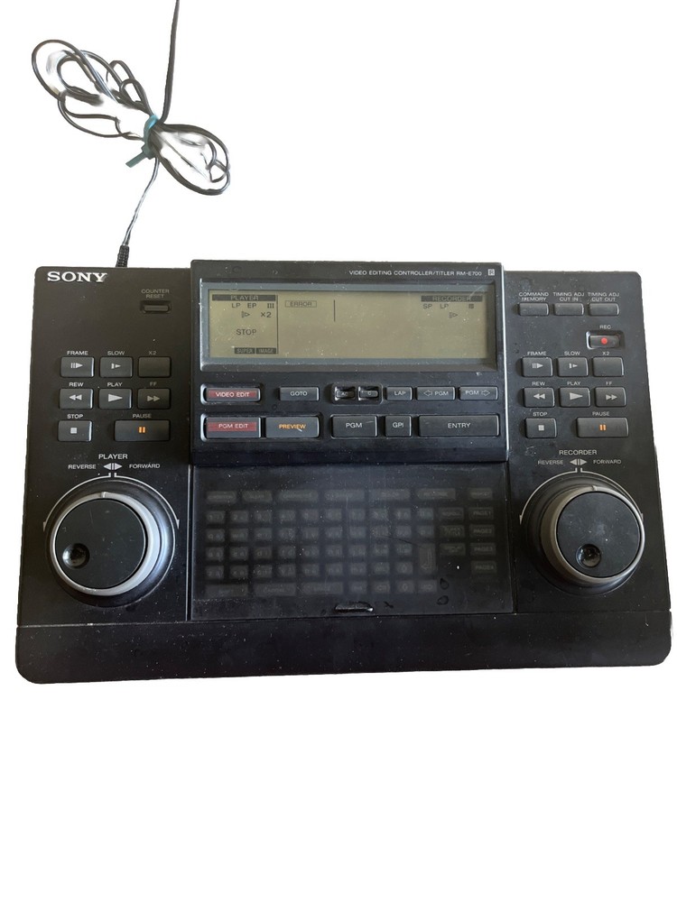 Sony RM-E700 Video Editor Controller/Titler w/ Power Adapter