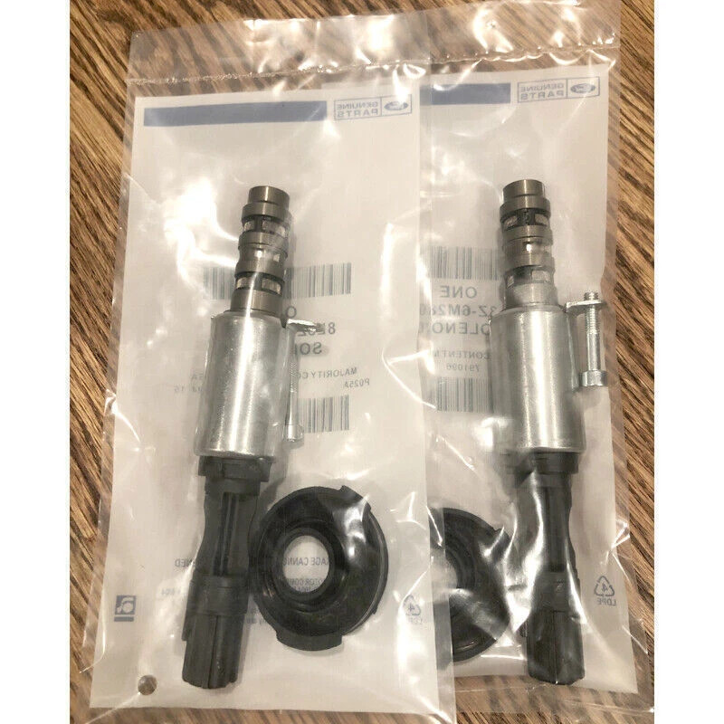 2PCS Genuine Solenoid 8L3Z-6M280-B VCT For Ford 04-10 F-150 Expedition 4.6L 5.4L