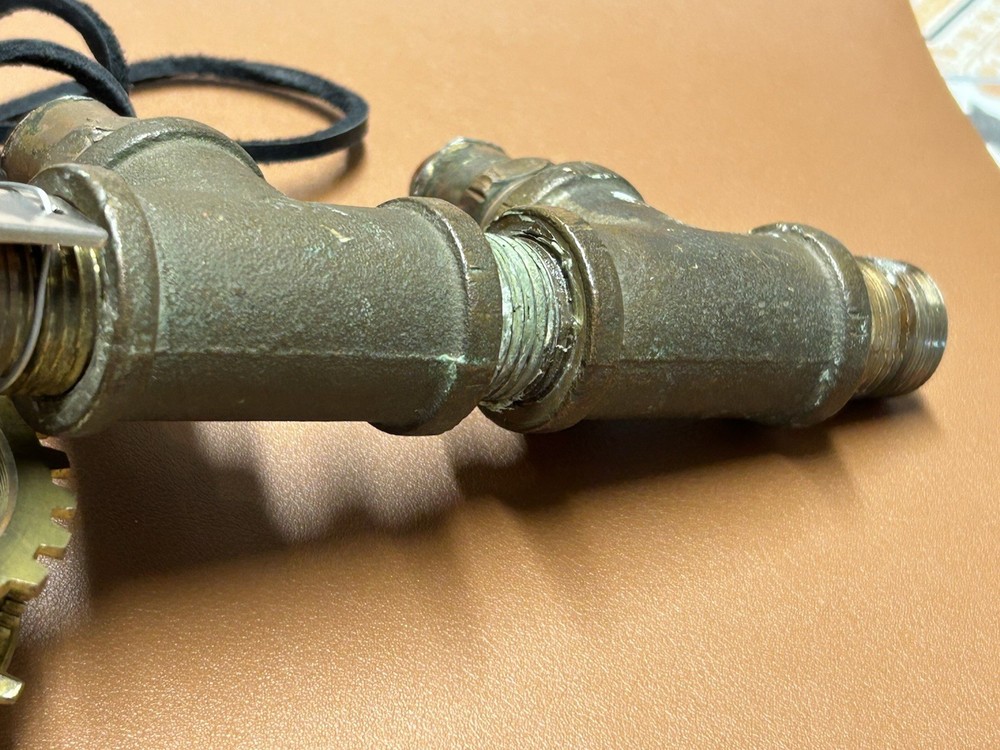 Steampunk Prop with Leather String Retro Sci-Fi Ray Gun Steam Punk
