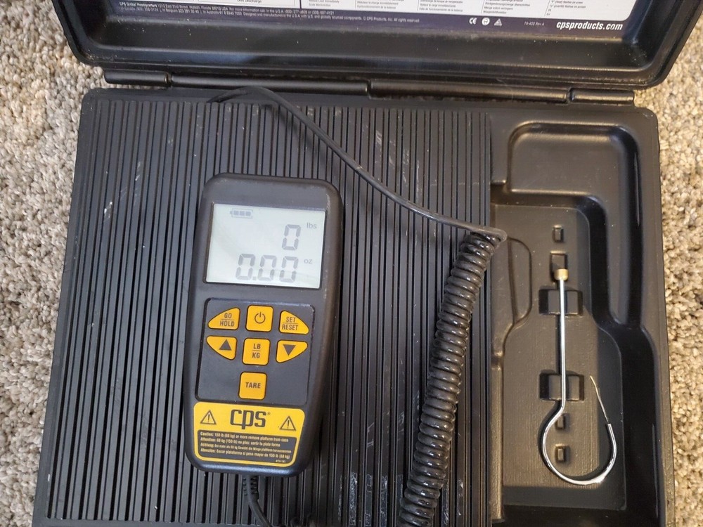 CPS CC220E Compute-A-Charge Refrigerant Charging Scale, 220 lbs, Semi-Program