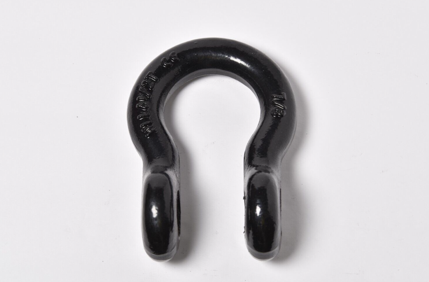 7/8" BLACK D-Ring Bow Shackle Screw w 1" Pin Clevis Rigging Hummer Towing 6.5Ton