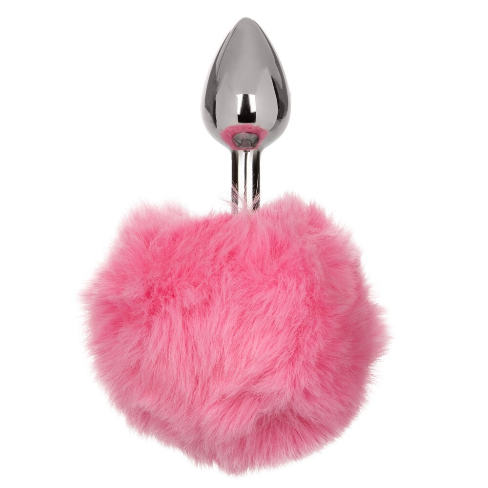 CalExotics Running Wild Bunny Tail Butt Plug Pink