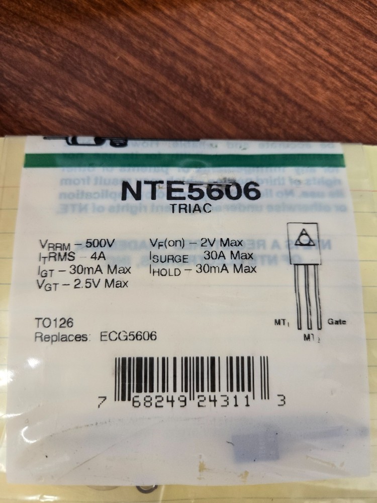 NTE5606 TRIAC