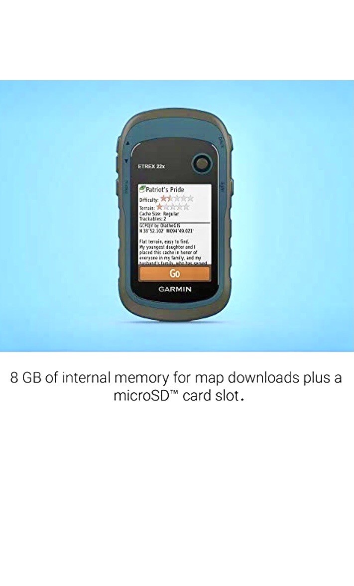Garmin eTrex 22x, Rugged Handheld GPS Navigator. New!!
