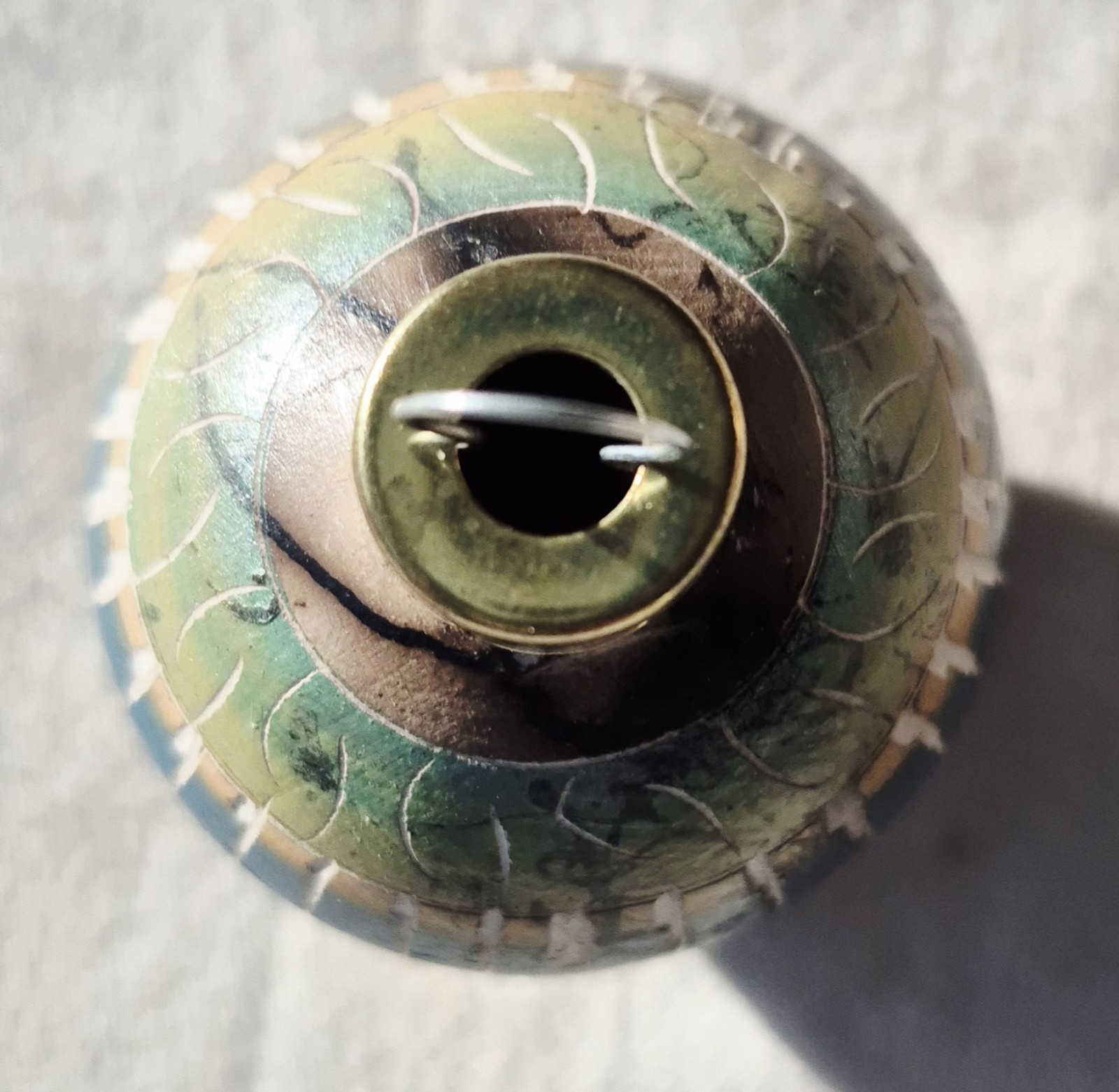 Vintage Native American Navajo Horsehair Ornament Signed