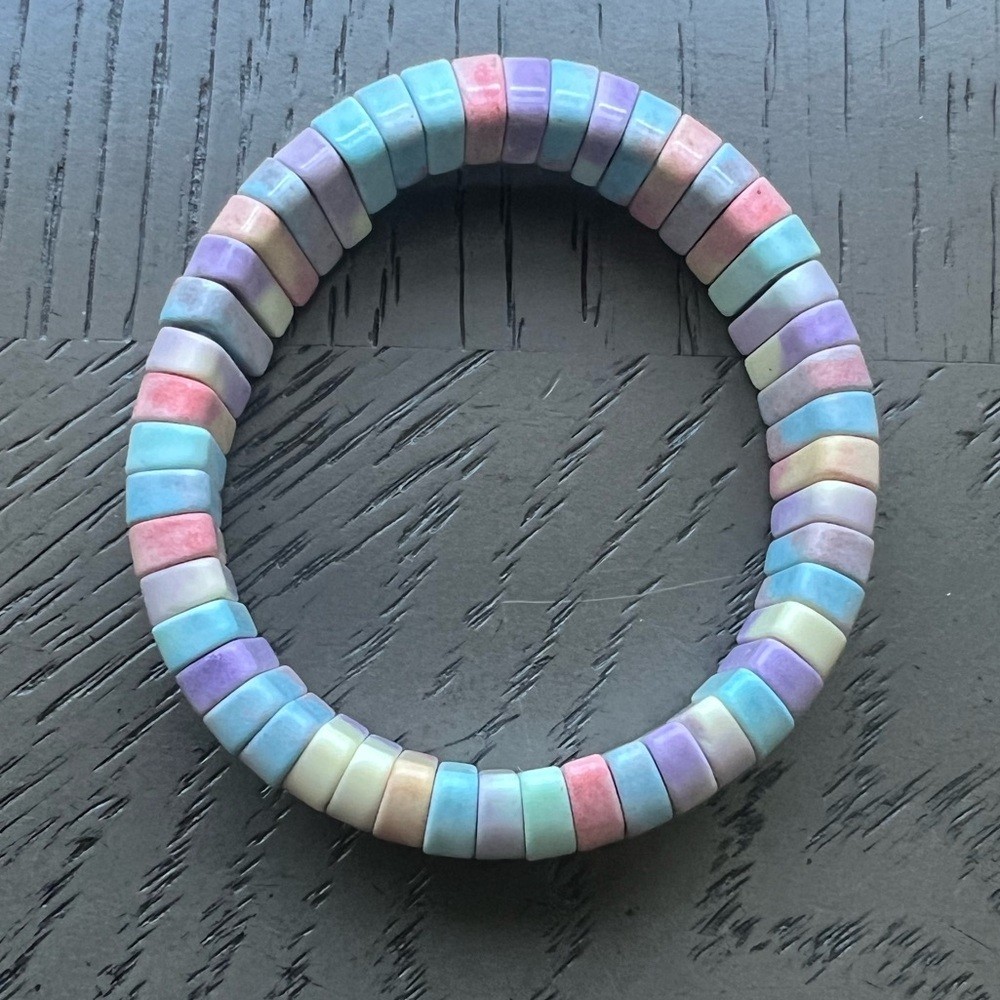 Rainbow stone soft bangle SIZE 6.75’