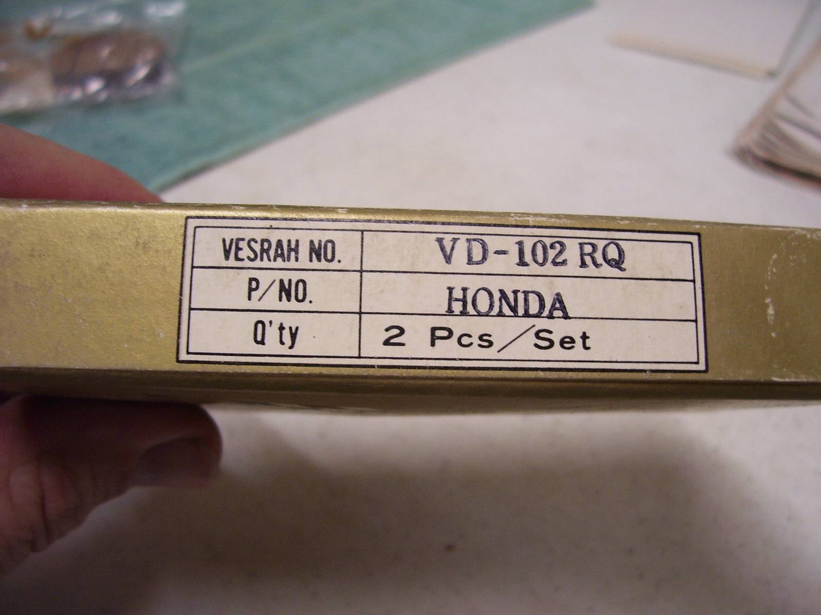 VESRAH MOTORCYCLE DISC PAD BRAKE SET, VD-102RQ, HONDA, NIB