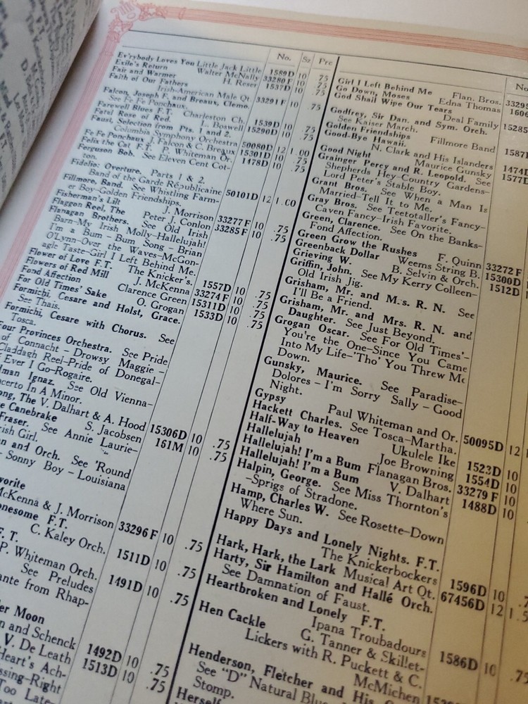 Columbia Records and Magic Notes 1929 ORIGINAL Q
