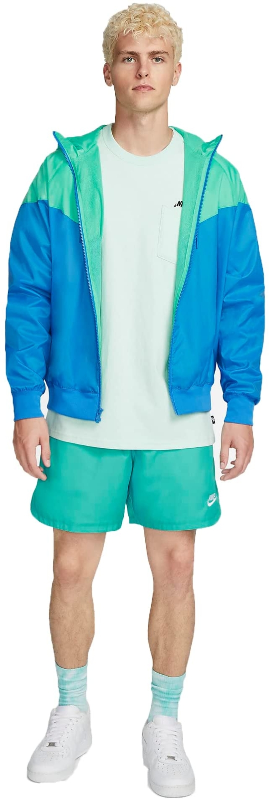 Nike $100 Windrunner Jacket DA0001-436 Tall Sportswear Blue Black Green Long NEW