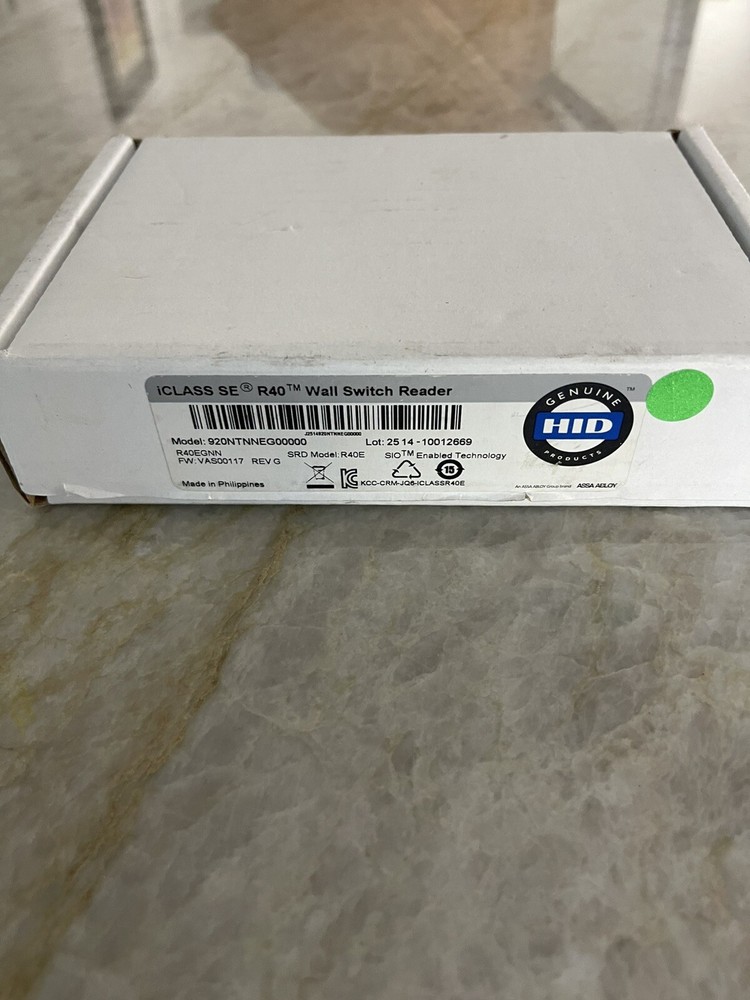 HIDI class SER 40 wall switch reader model 920NTNNEG00000