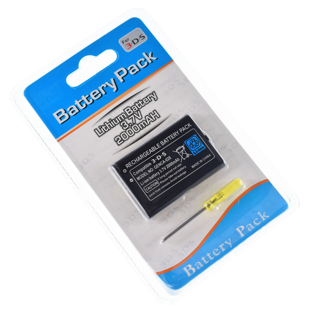 Battery for Nintendo 3DS 2DS Wii U Pro Controller + Tool NEW Pack Replacement