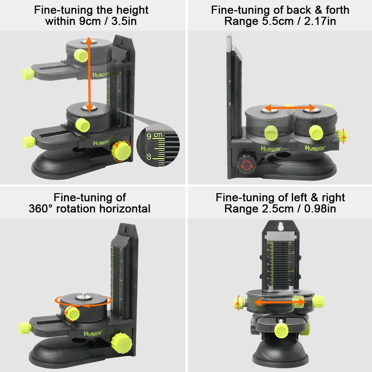 Fine-tuning Bracket Laser Level Adapter Multifunctional Magnetic Pivoting Base
